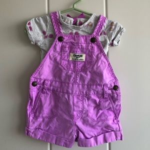 Osh kosh b’gosh overall sets - size 6 months